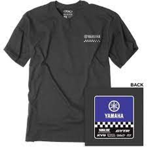 Factory Effex Tee - Yamaha Starting Line - Heather Charcoal