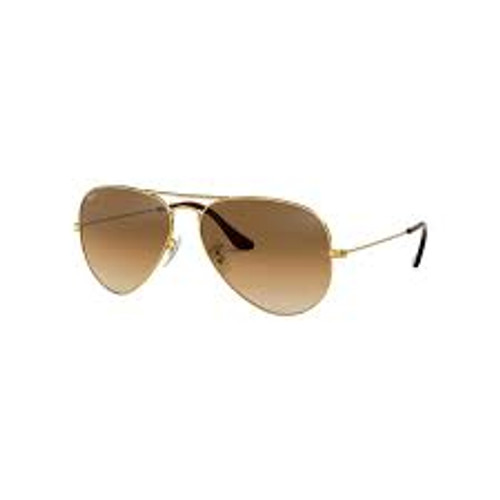 Ray Bans Sunglasses - Aviator Classic - Gold/Crystal Brown Gradient