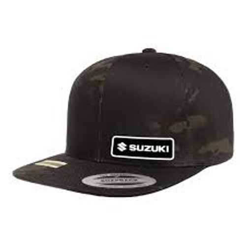 Factory Effex Hat - Suzuki Camo Snapback - Black