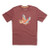 Howler Bros Tee Shirt - Pelican - Burgundy