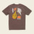 Howler Bros Tee Shirt - Abstract Savannah - Espresso Heather