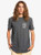 Quiksilver Tee Shirt - Gone Words - Charcoal Heather