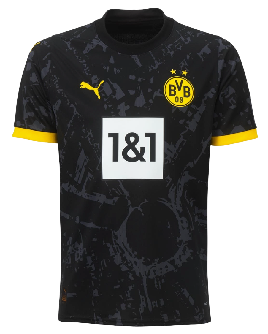 Borussia Dortmund 23/24 Kid's Away Shirt and Shorts