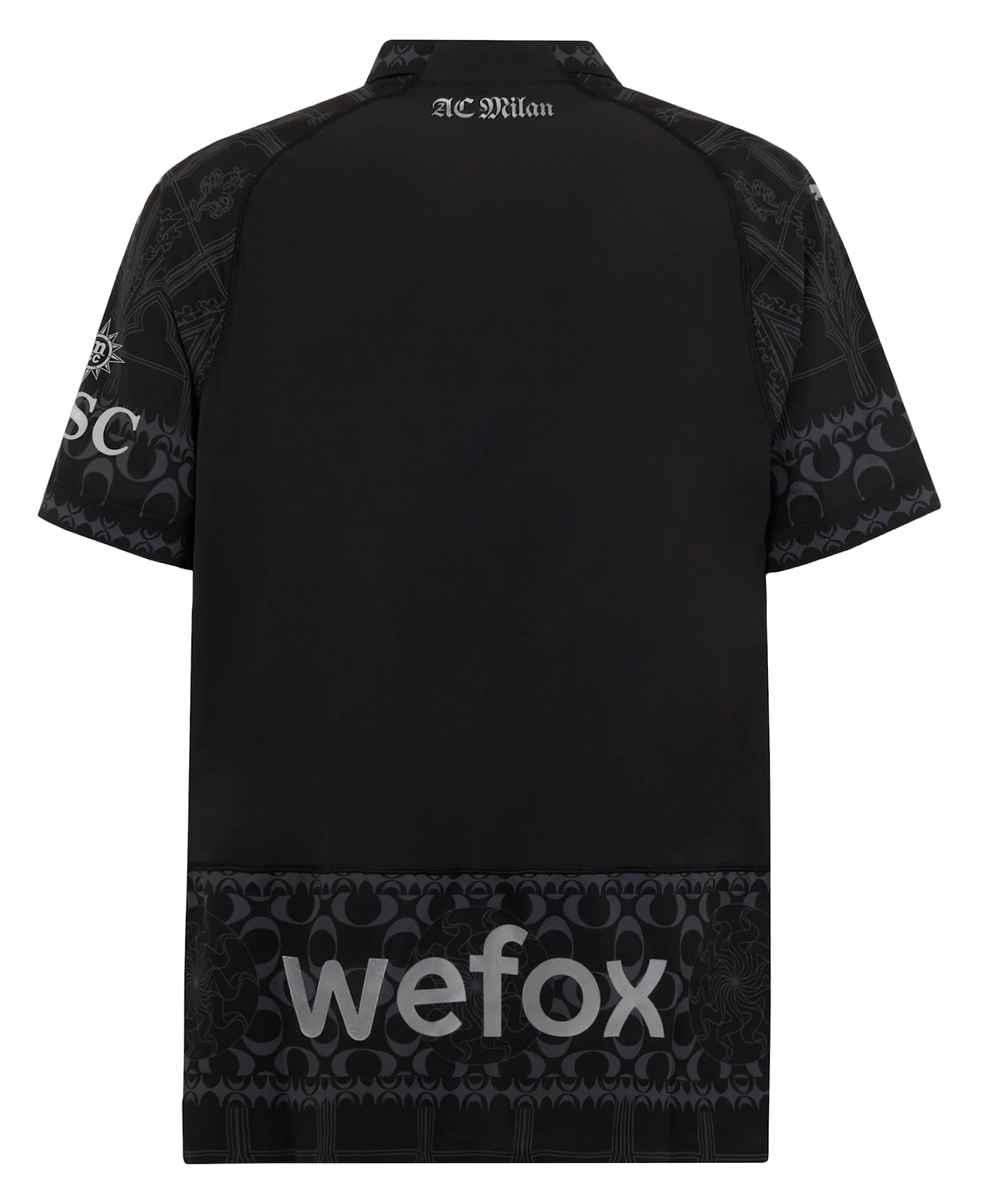 AC Milan X Pleasures 23/24 Authentic Men's Dark Shirt