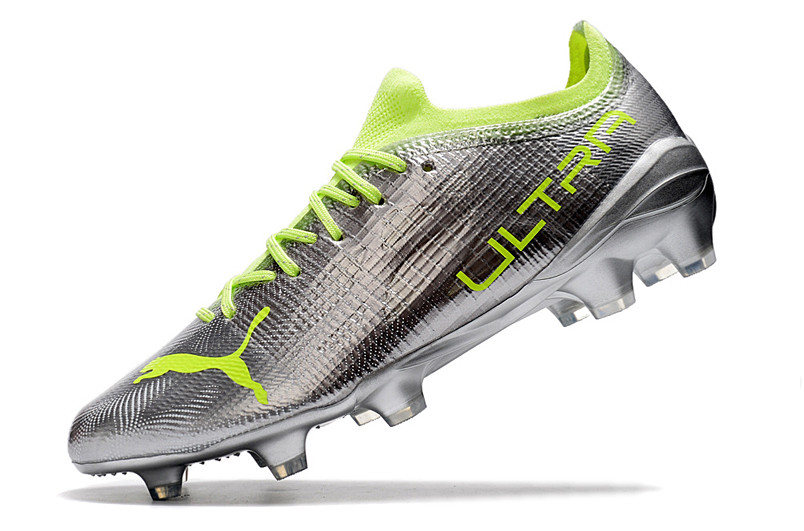 Puma Ultra 1.3 FG/AG - Silver/Neon Yellow