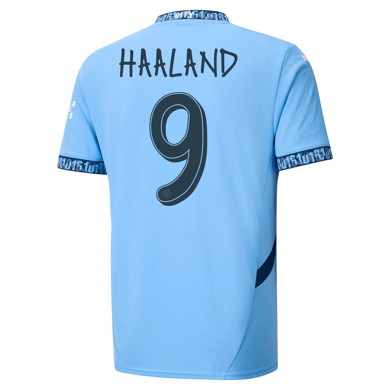 HAALAND #9 Manchester City 24/25 Stadium Men's Home Shirt - Man City Font