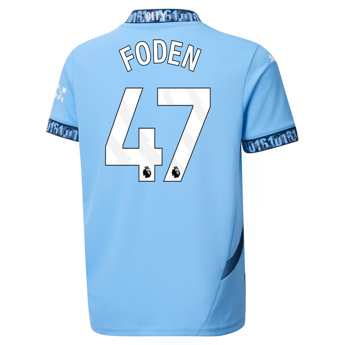 FODEN #47 Manchester City 24/25 Kid's Home Shirt and Shorts - PL Font