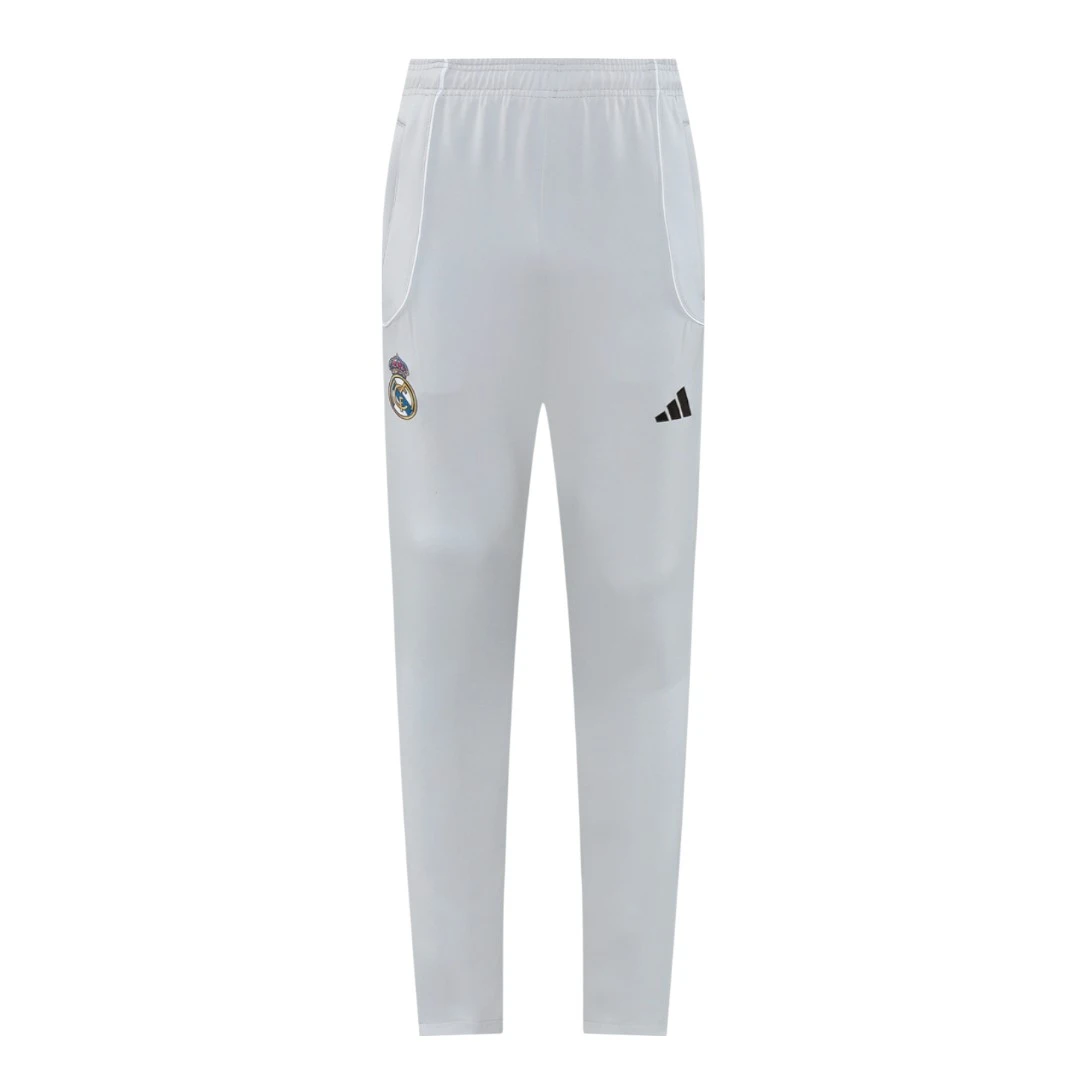 Real Madrid 25/26 Men's White Long Zip Jacket