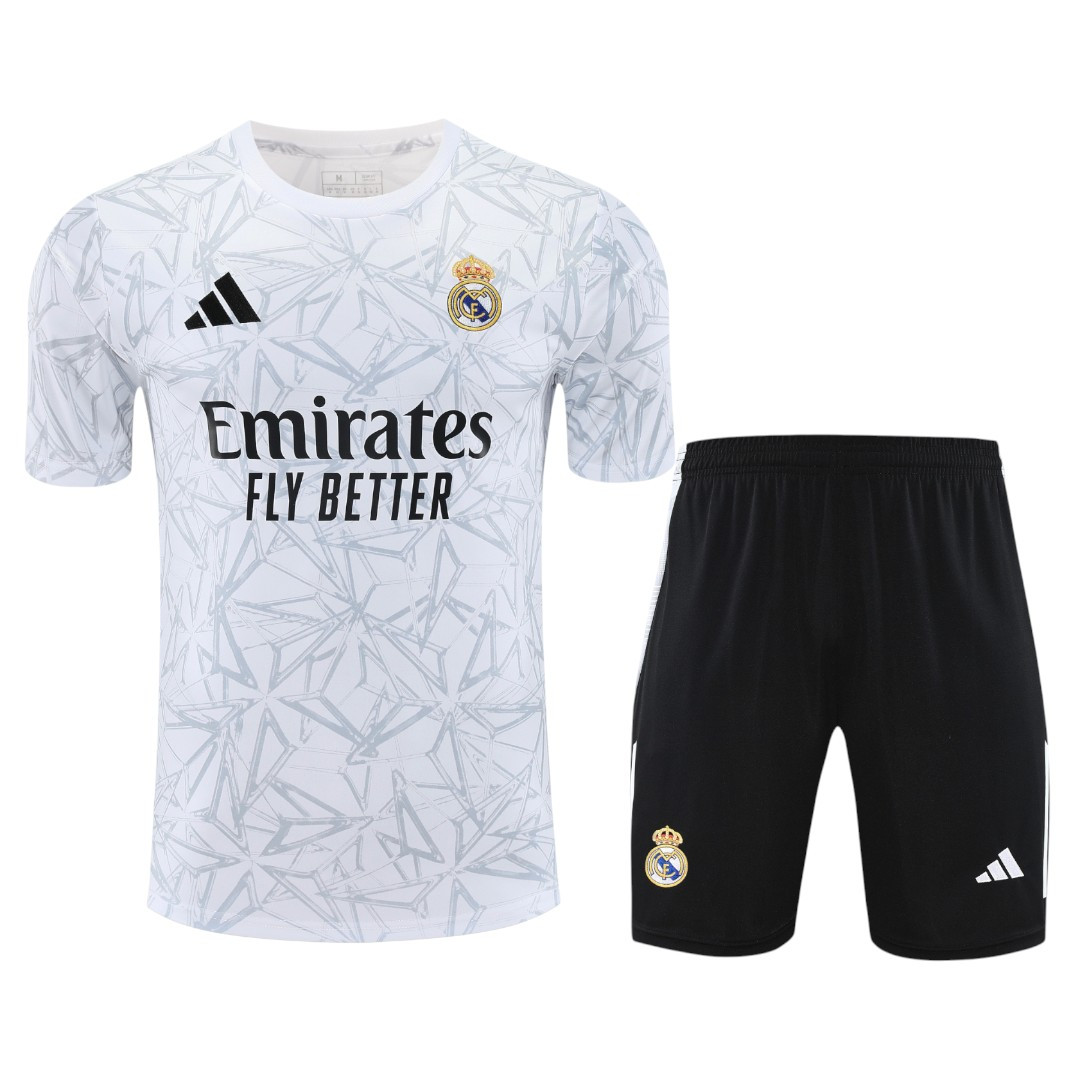 Real Madrid 25/26 Men's Gray Pre-Match Shirt