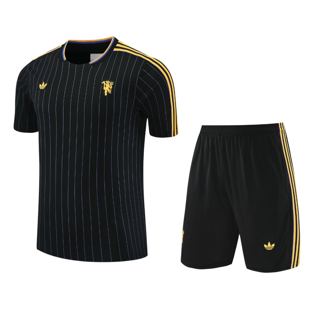 Manchester United 25/26 Men's Black-Gold Terrace Icon Shirt