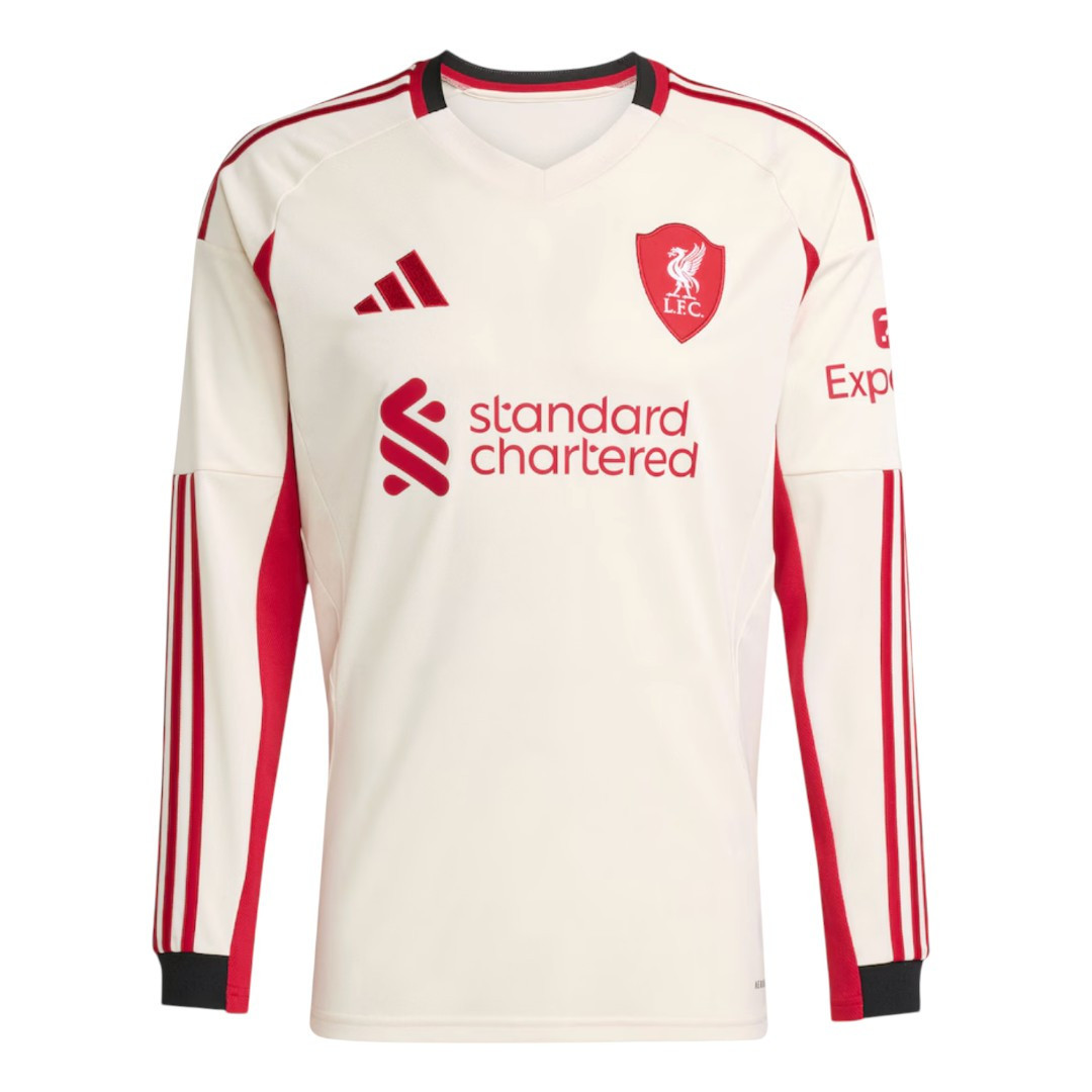 ISAK #9 Liverpool 25/26 Men's Away Long Sleeve Shirt - PL Font