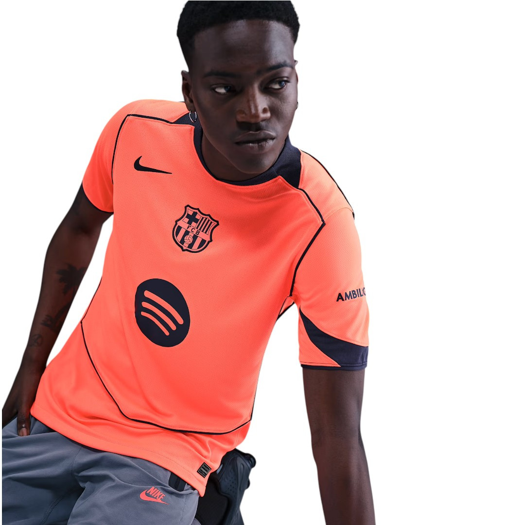 LAMINE YAMAL #10 Barcelona 25/26 Stadium Men's Third Shirt - La Liga Font