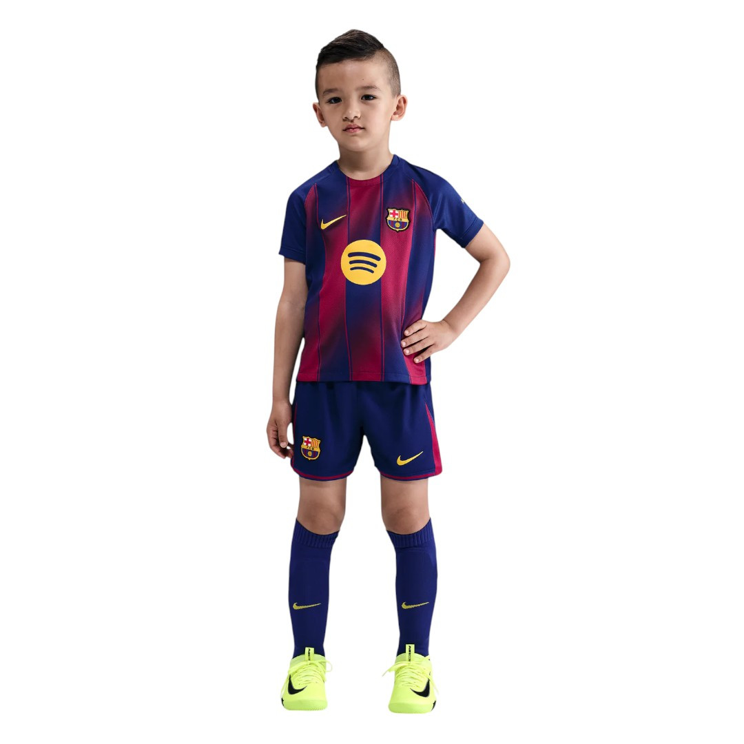 LAMINE YAMAL #10 Barcelona 25/26 Kid's Home Mini-Kit - La Liga Font