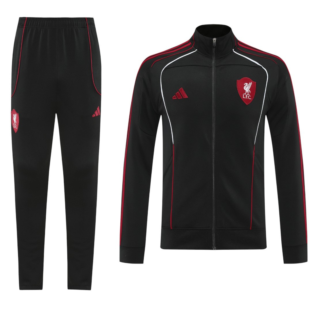 Liverpool 25/26 Men's Black Long Zip Jacket