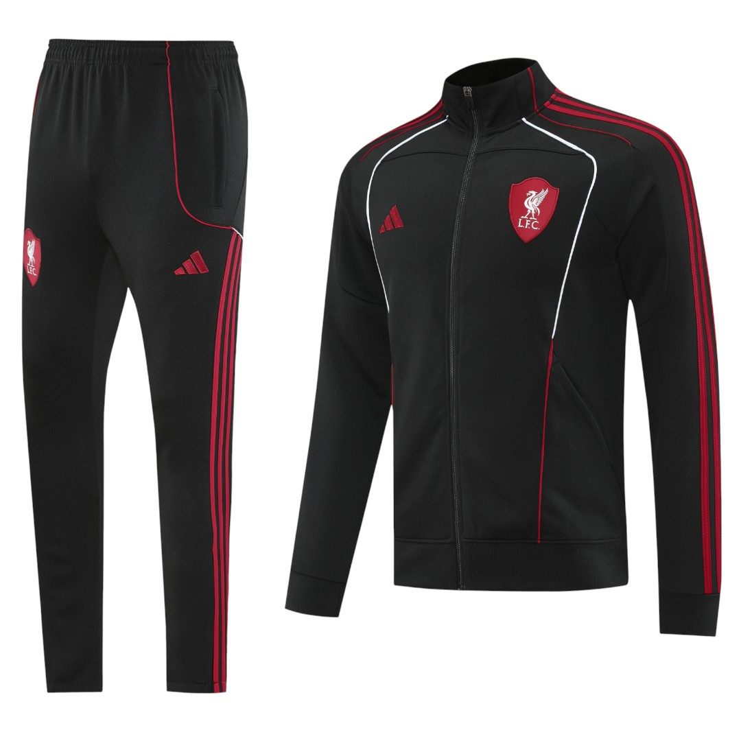 Liverpool 25/26 Men's Black Long Zip Jacket