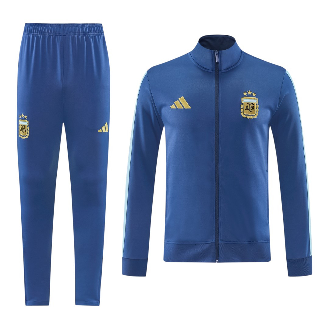 Argentina 2026 Men's Blue Long Zip Jacket
