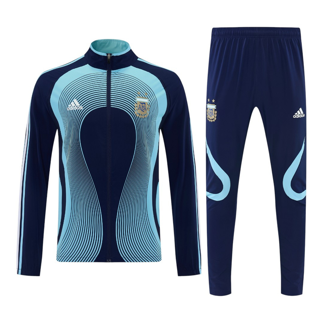 Argentina 2026 Men's Wave Navy Long Zip Tracksuit