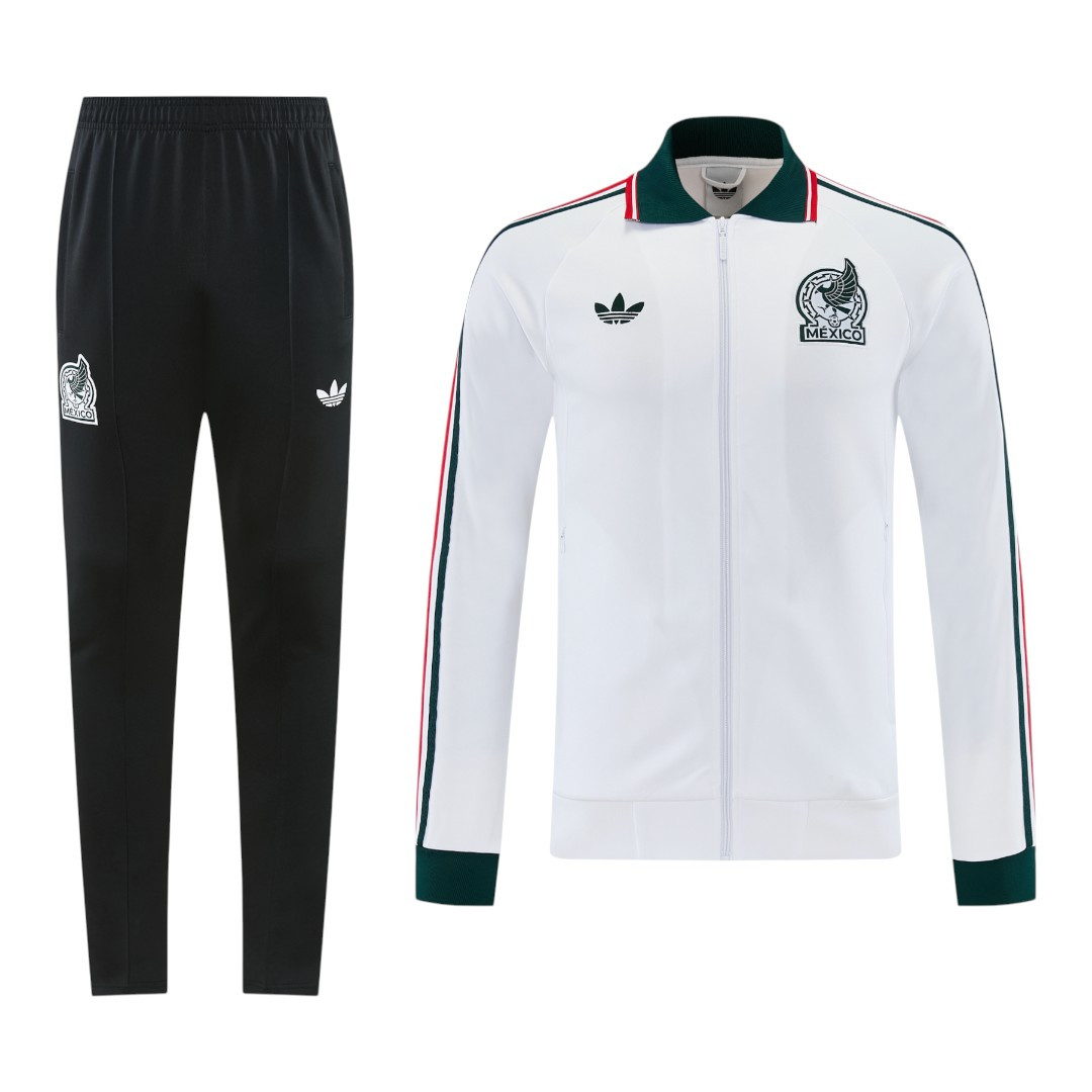 Mexico 2026 Men's White Long Zip Jacket