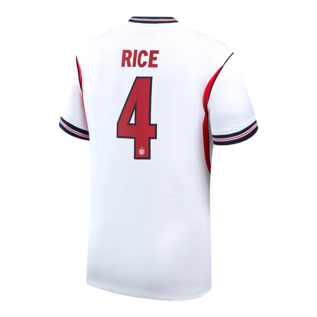 RICE #4 England 2026 Stadium Men's Home Shirt