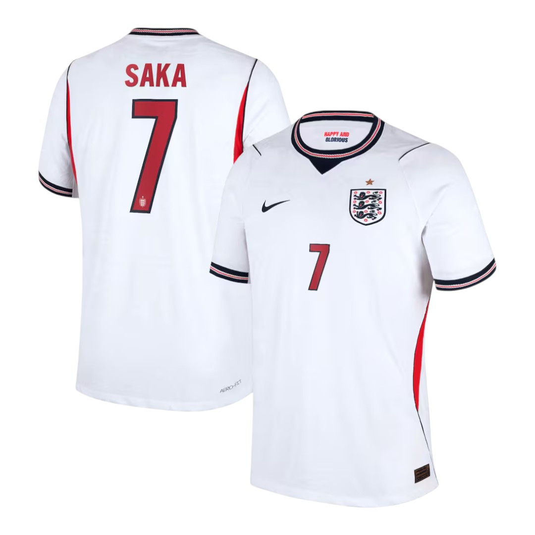 SAKA #7 England 2026 Authentic Men's Home Shirt