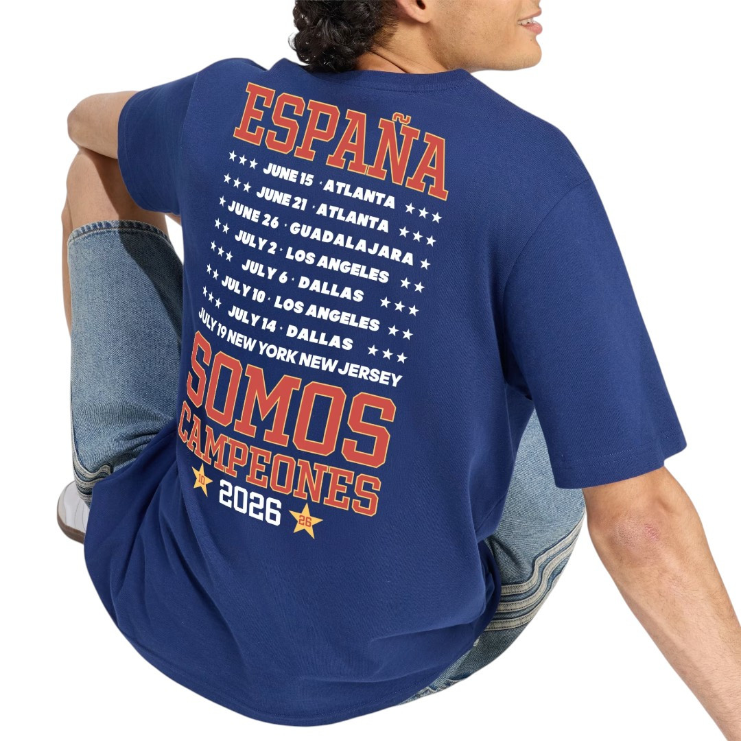 Spain 2026 Men's World Champions Blue T-Shirt