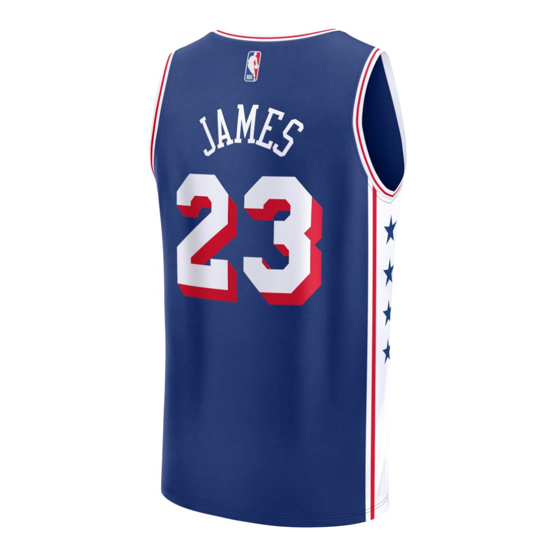 JAMES #23 Philadelphia 76ers 26/27 Men's Fast Break Jersey - Icon
