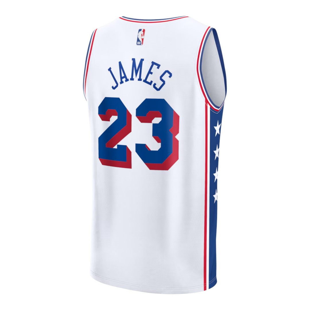 JAMES #23 Philadelphia 76ers 26/27 Men's Fast Break Jersey - Association