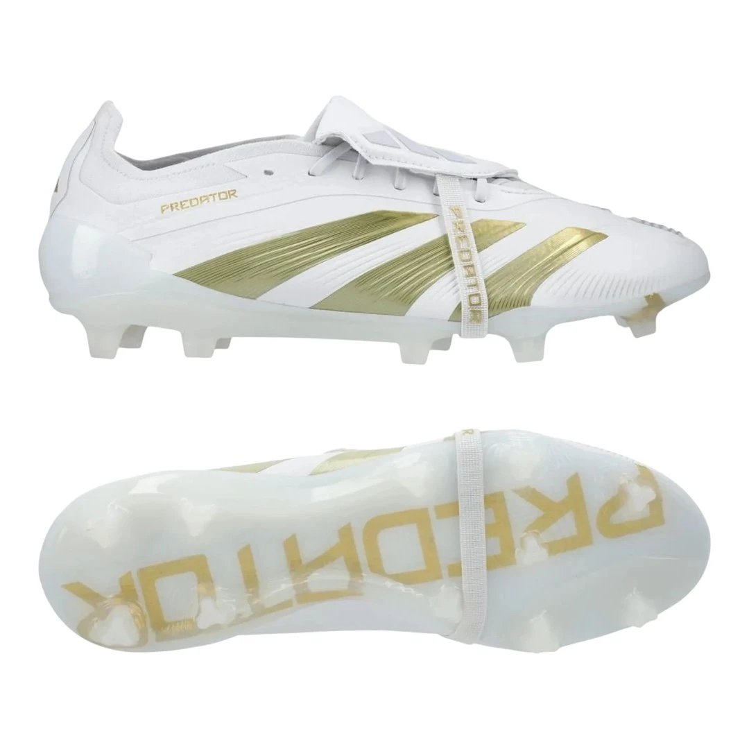Predator Elite FG Fold-Over Tongue - White/Gold