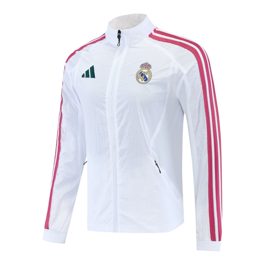 Real Madrid 26/27 Men's White Windbreaker