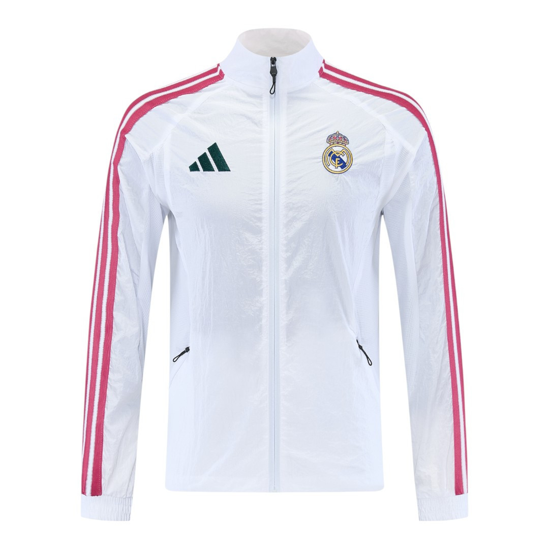 Real Madrid 26/27 Men's White Windbreaker