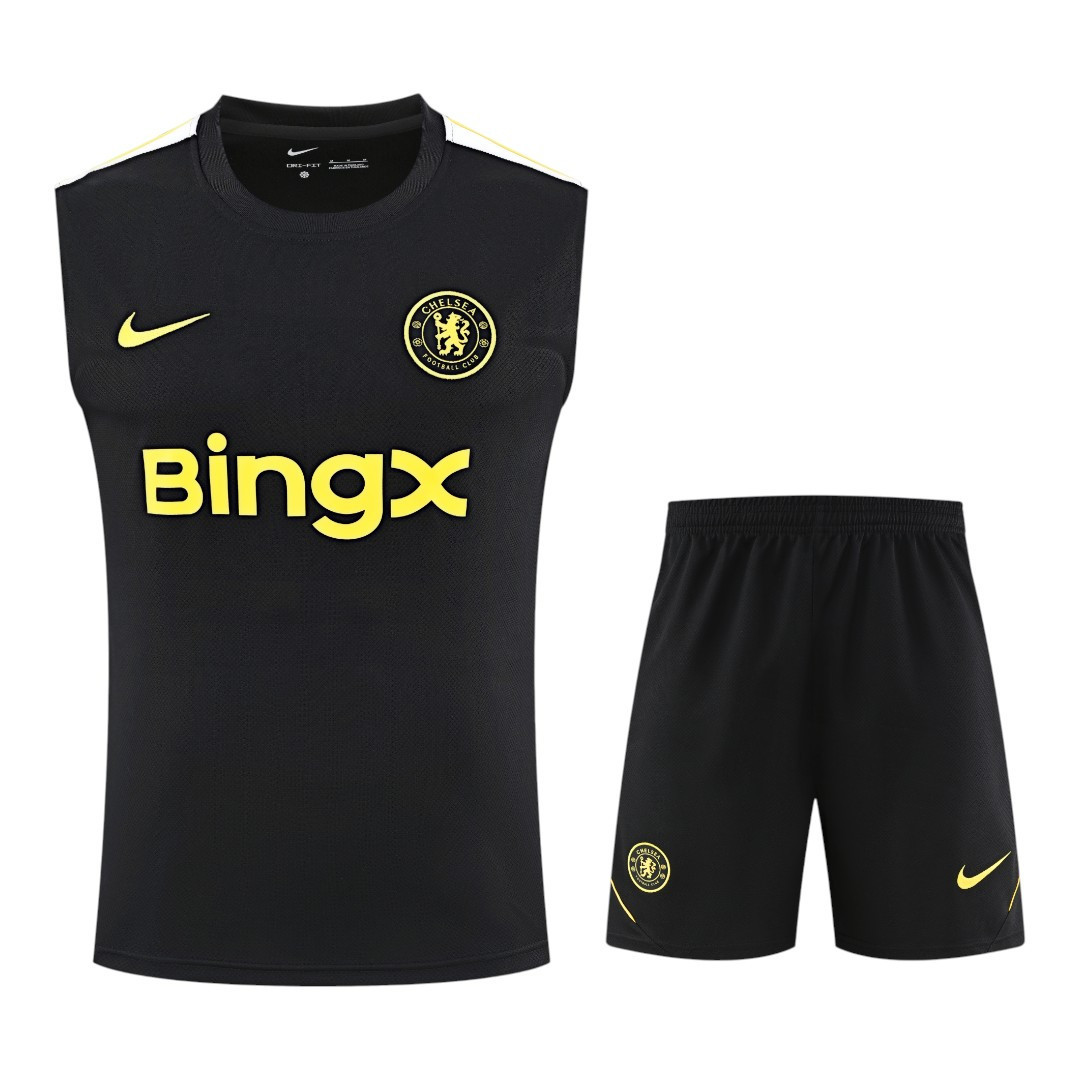 Chelsea 26/27 Men's Black Strike Training Sleeveless Shirt
