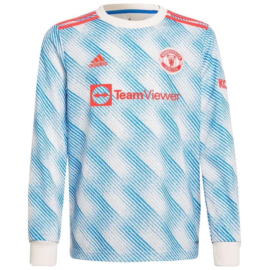 RONALDO #7 Men's 21/22 Long Sleeve Stadium Manchester United Away Shirt