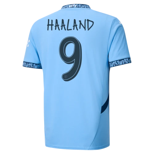 HAALAND #9 Manchester City 24/25 Stadium Men's Home Shirt - Man City Font