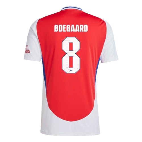ØDEGAARD #8 Arsenal 24/25 Stadium Men's Home Shirt - Arsenal Font