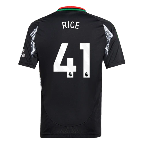 RICE #41 Arsenal 24/25 Kid's Away Shirt and Shorts - PL Font