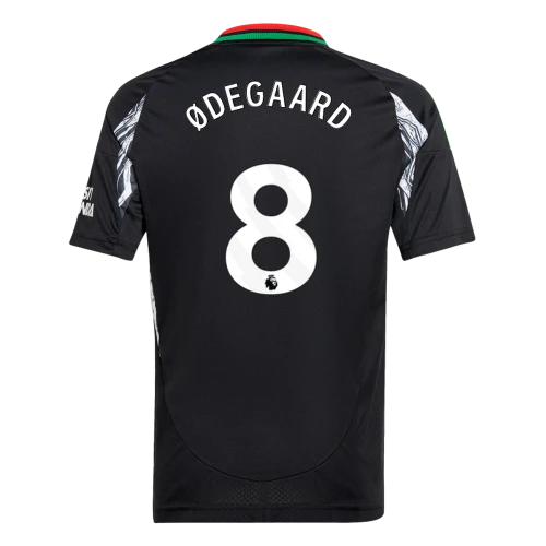 ØDEGAARD #8 Arsenal 24/25 Kid's Away Shirt and Shorts - PL Font