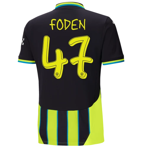 FODEN #47 Manchester City 24/25 Stadium Men's Away Shirt - Man City Font