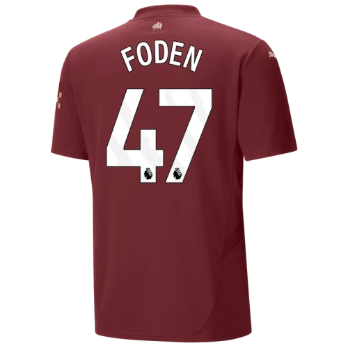 FODEN #47 Manchester City 24/25 Stadium Men's Third Shirt - PL Font