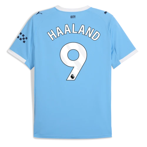 HAALAND #9 Manchester City 25/26 Stadium Men's Home Shirt - PL Font