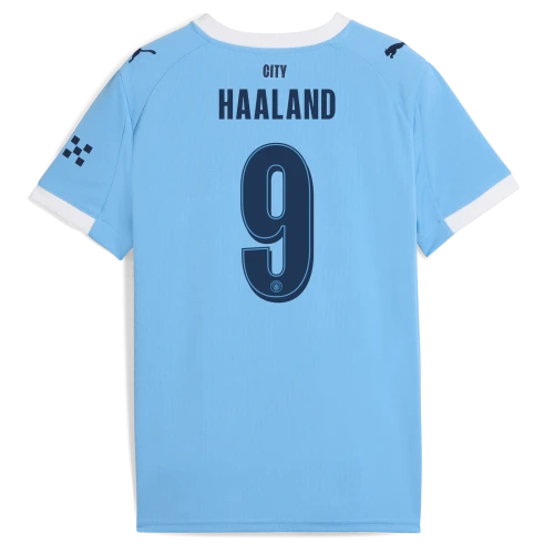 HAALAND #9 Manchester City 25/26 Stadium Men's Home Shirt - Man City Font