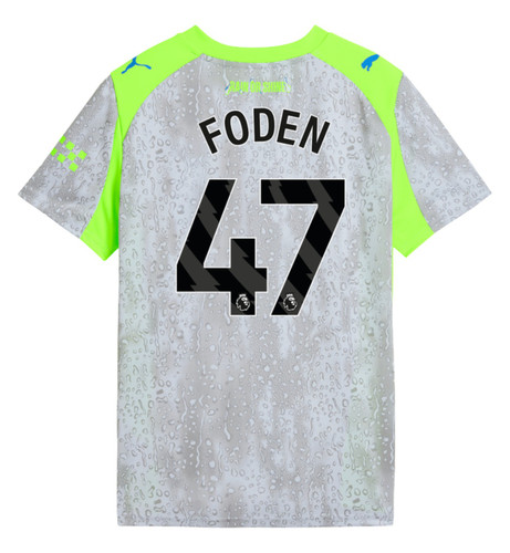 FODEN #47 Manchester City 25/26 Kid's Third Mini-Kit - PL Font
