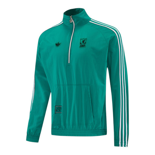 Liverpool 25/26 Men's Green Half Zip Jacket