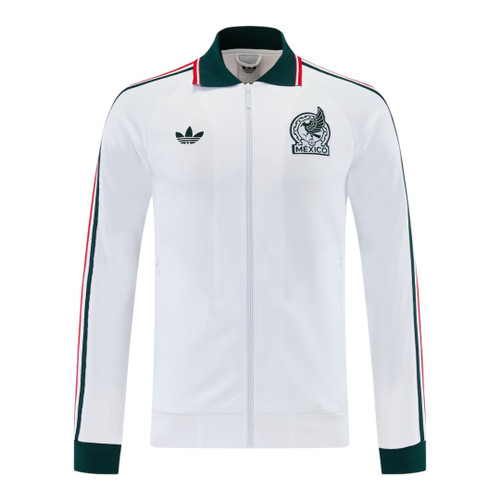 Mexico 2026 Men's White Long Zip Jacket