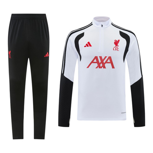 Liverpool 26/27 Men's White Short Zip Tracksuit