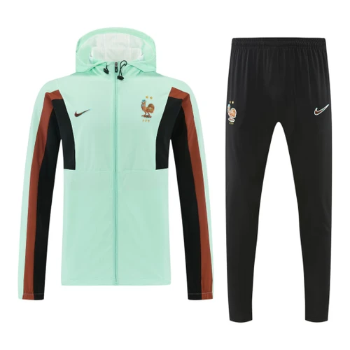 France 2026 Men's Turquoise Windbreaker Tracksuit