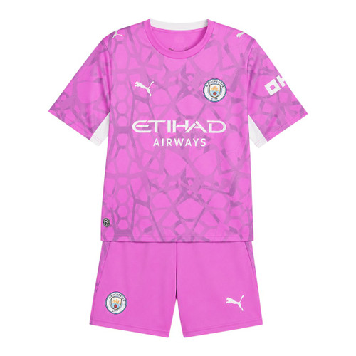 Manchester City 26/27 Kid's Pink Goalkeeper Set
