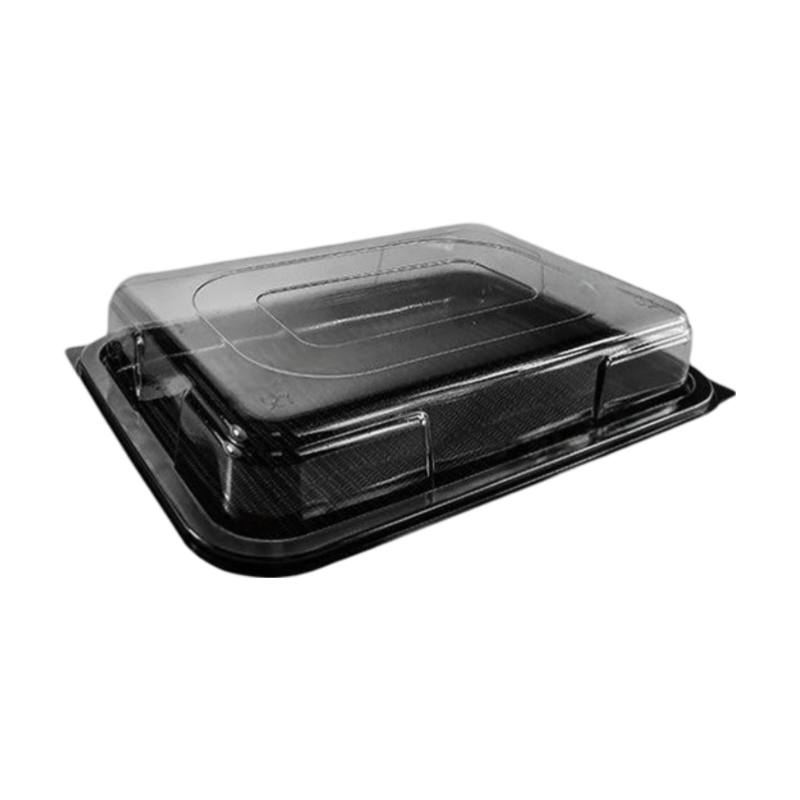 Medium Black Plastic Platter Tray