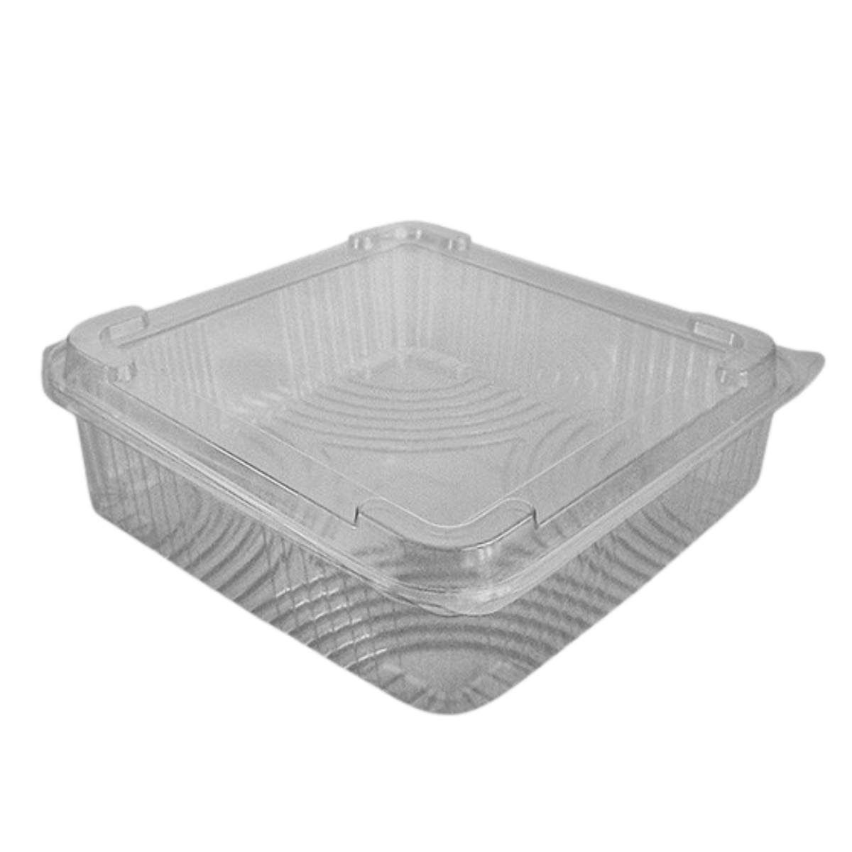 Clear Hinged Dome lid Square Container 34oz (1000cc) SHOPLER