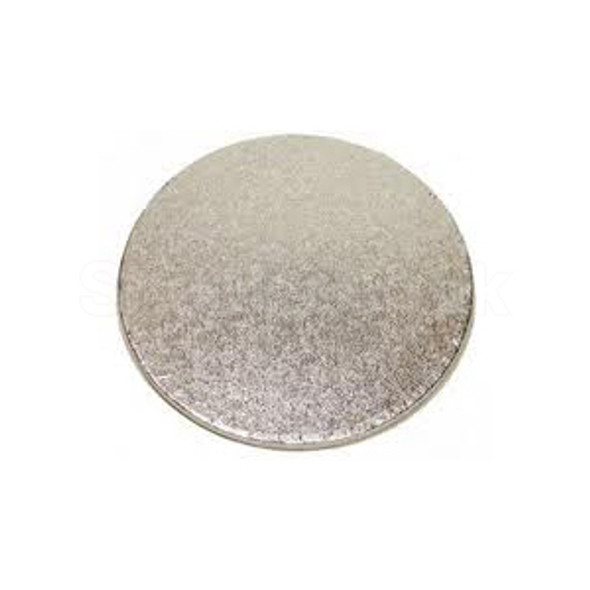 Bakery Essentials 25 x Cake Card Silver Round Extra Thick - 10inch Shopler.co.uk