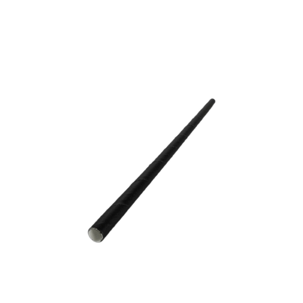 Disposable Black Paper Straws Straight   - SHOPLER